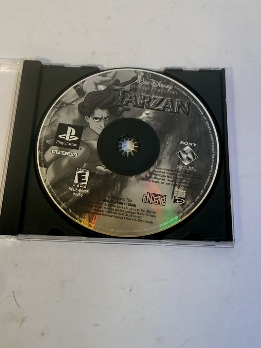 Disney's Tarzan Greatest Hits (PS1 , 1999)- Disc Only